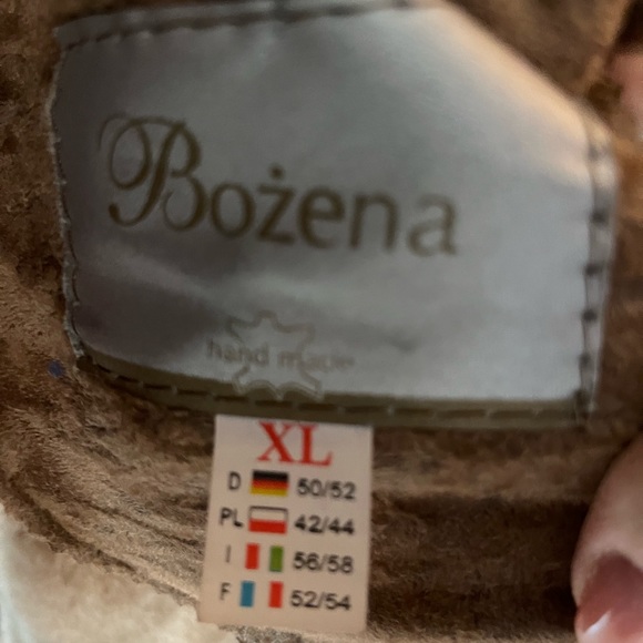 Very cozy and warm suede sheep coat. New.Size XL - Picture 4 of 5